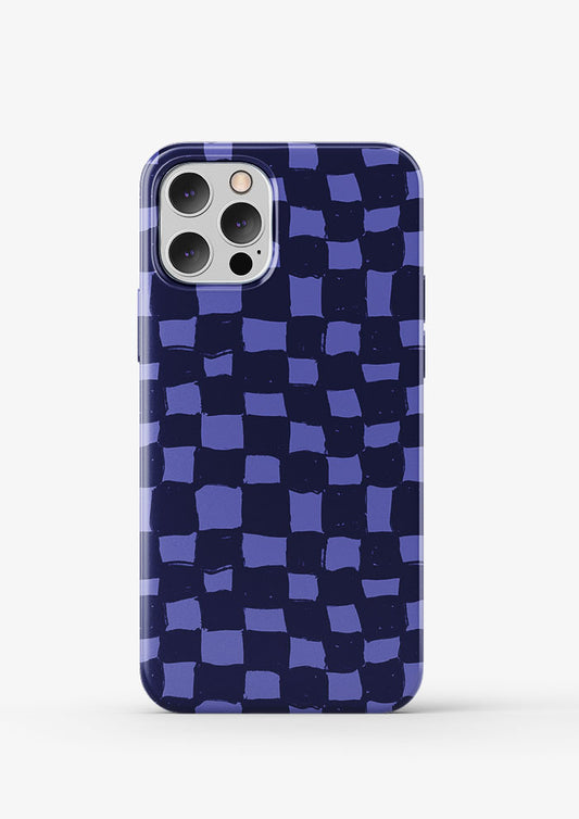 Sketchy Squares Pattern by Laura Hamzic mocked up on a phone case