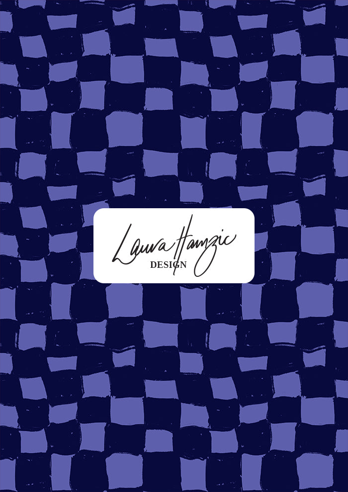 Painterly Pattern design by Laura Hamzic - Sketchy Squares bring a playful style to any surface