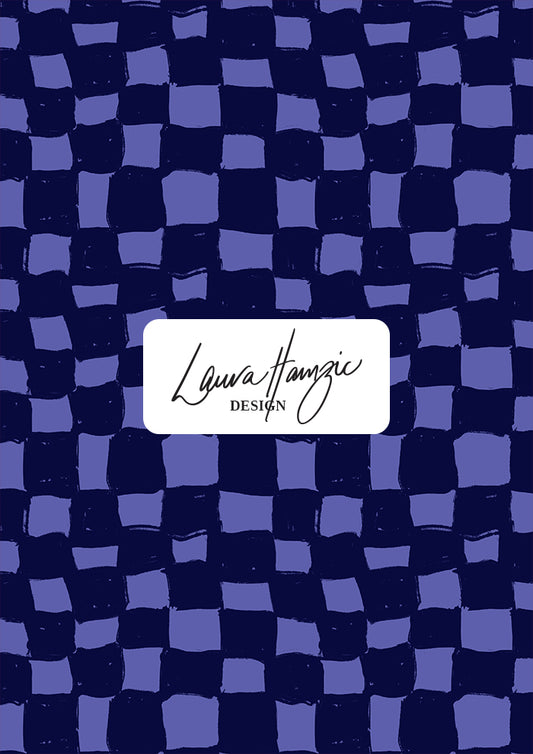 Painterly Pattern design by Laura Hamzic - Sketchy Squares bring a playful style to any surface