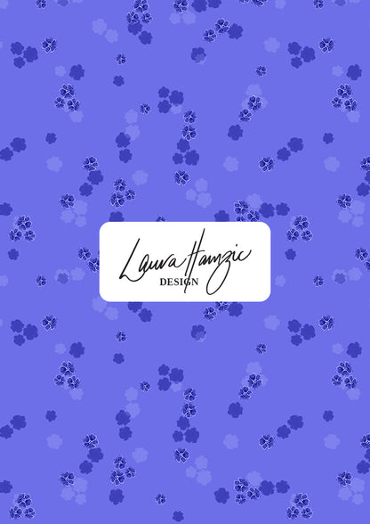 Medium-scale Speckled Blooms pattern by Laura Hamzic, Australian surface pattern designer