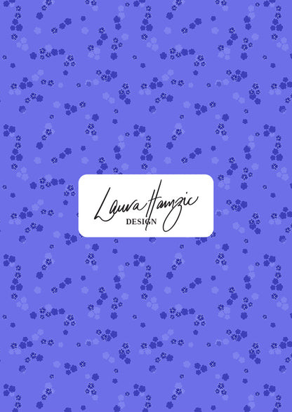 Small-scale Speckled Blooms pattern by Laura Hamzic, Australian surface pattern designer
