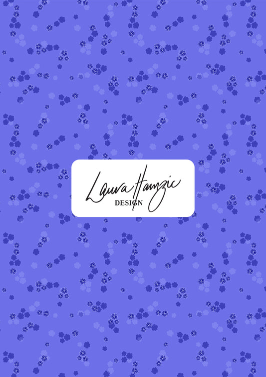Small-scale Speckled Blooms pattern by Laura Hamzic, Australian surface pattern designer