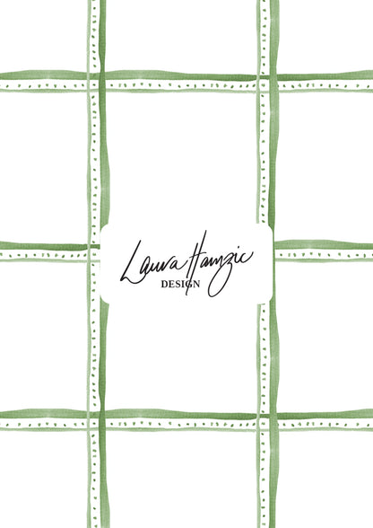 Hand-illustrated watercolour check design — Spring Squares pattern by Australian surface pattern designer