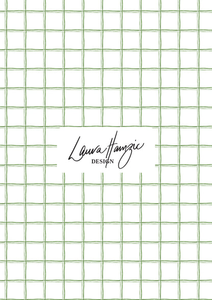 Hand-illustrated watercolour check design — Spring Squares pattern by Australian surface pattern designer