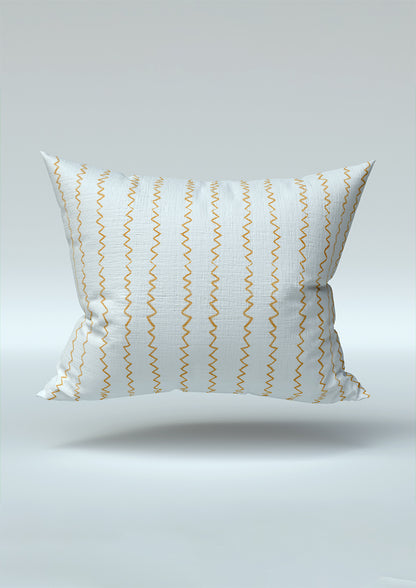 Cushion mockup showcasing the Stitch in Time pattern by Laura Hamzic, Australian surface pattern designer