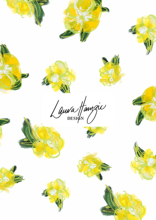Cheerful Sun Sprinkle design by Laura Hamzic - Australian Surface Pattern Designer