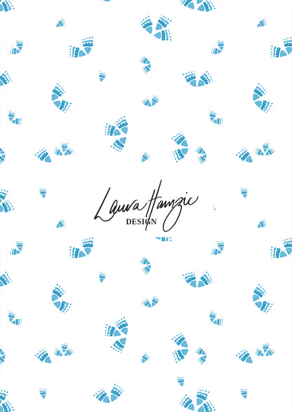 Wanderbloom pattern design by Laura Hamzic - whimsy australian pattern