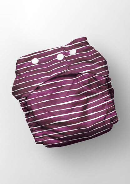 Washed Stripe - Mulberry