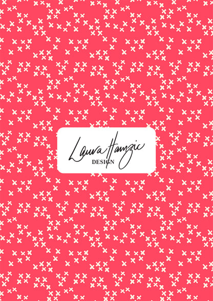 X Marks the Spot surface pattern – bold pencil-drawn X shapes inspired by make-believe treasure hunts and secret bush maps. Playful Australian kidswear fabric design, sketchy graphic texture, adventurous children’s pattern for clothing, accessories, and swimwear.