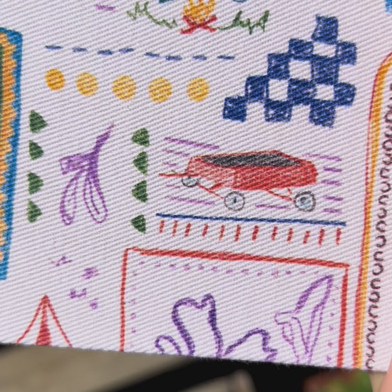 Artist journal with coloured pencil Homegrown Days cover by Brisbane surface pattern designer