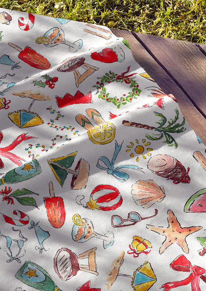 Christmas fabric with Australian Summer designs by Sydney Pattern Designer Laura Hamzic
